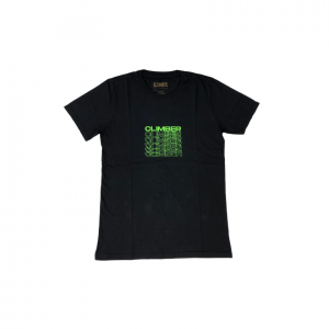Camiseta Climber Onda - Masculino - Preto/Verde